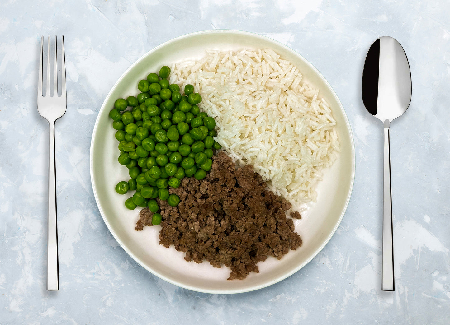 Basmati, piselli e macinata