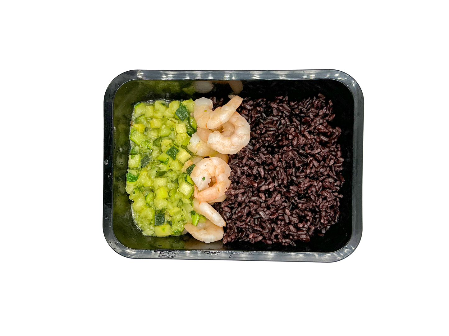 Riso venere gamberetti e zucchine (HEALTHYFOOD)