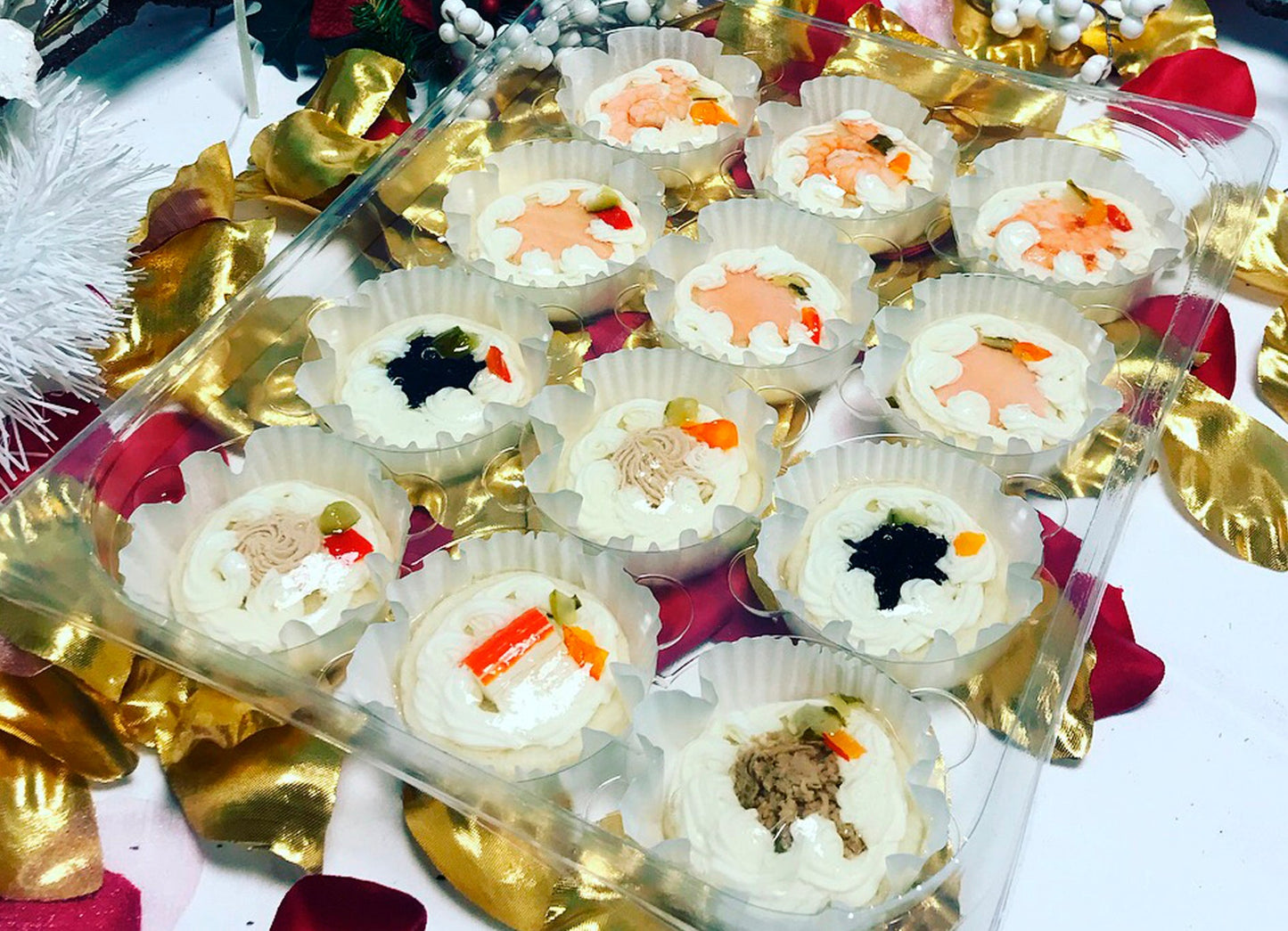 Tartine assortite rotonde (12 Pezzi)