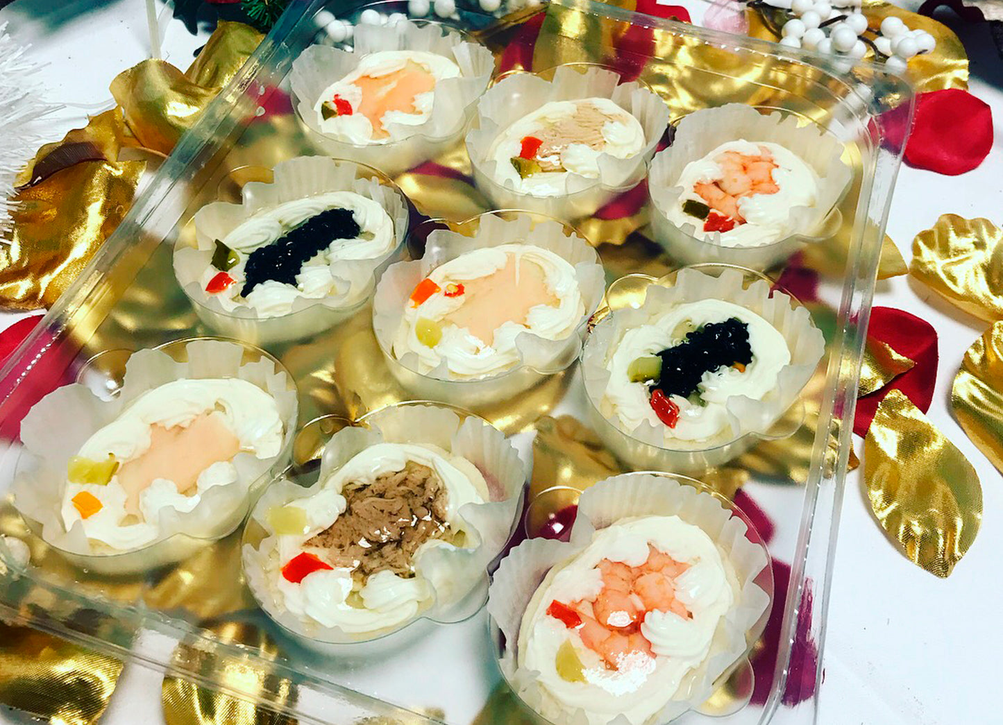 Tartine assortite ovali (9 Pezzi)