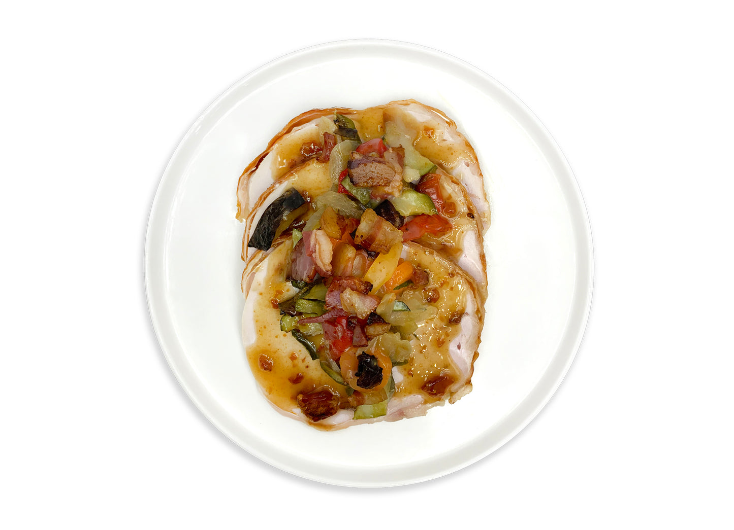 Arrosto di Tacchino con verdure e pancetta croccante