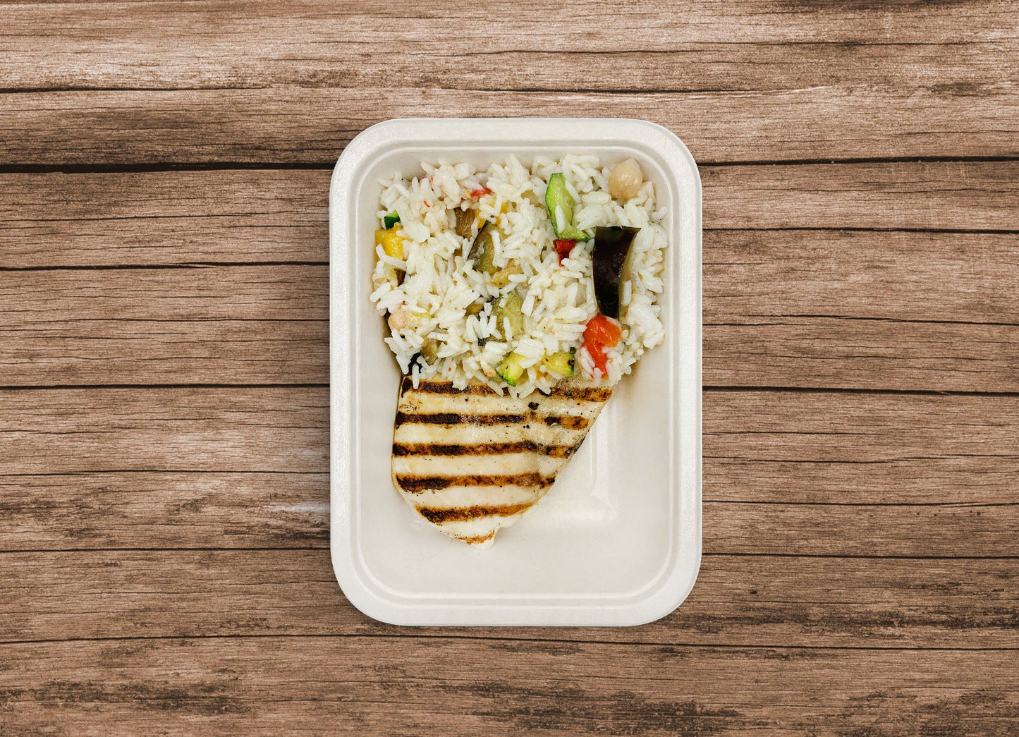 Basmati con pollo e verdure