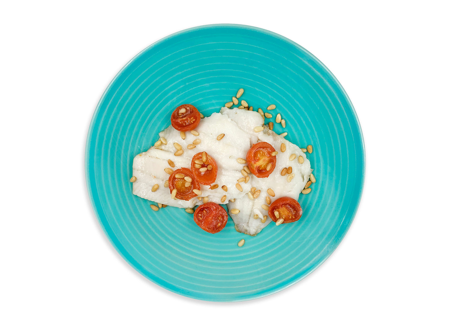Platessa con pomodorini e pinoli
