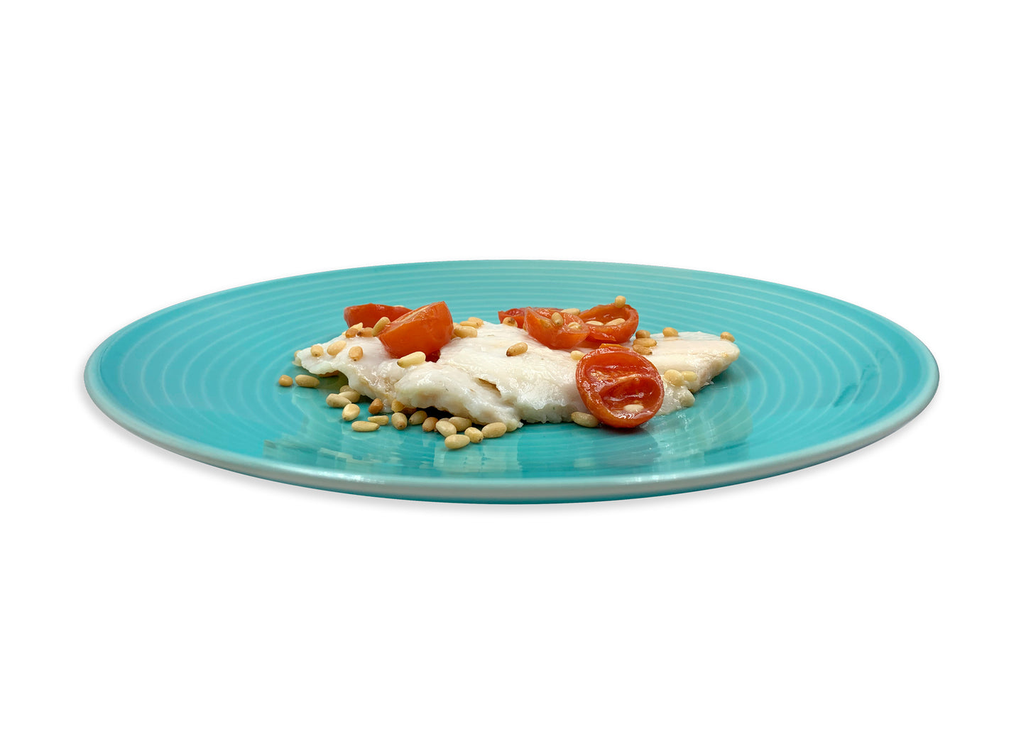 Platessa con pomodorini e pinoli