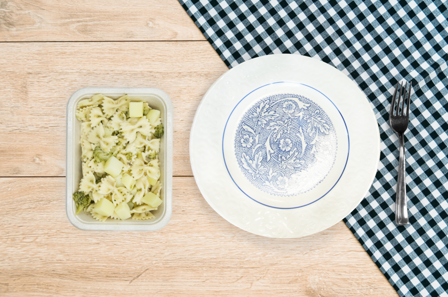 Farfalle fredde broccoletti e patate