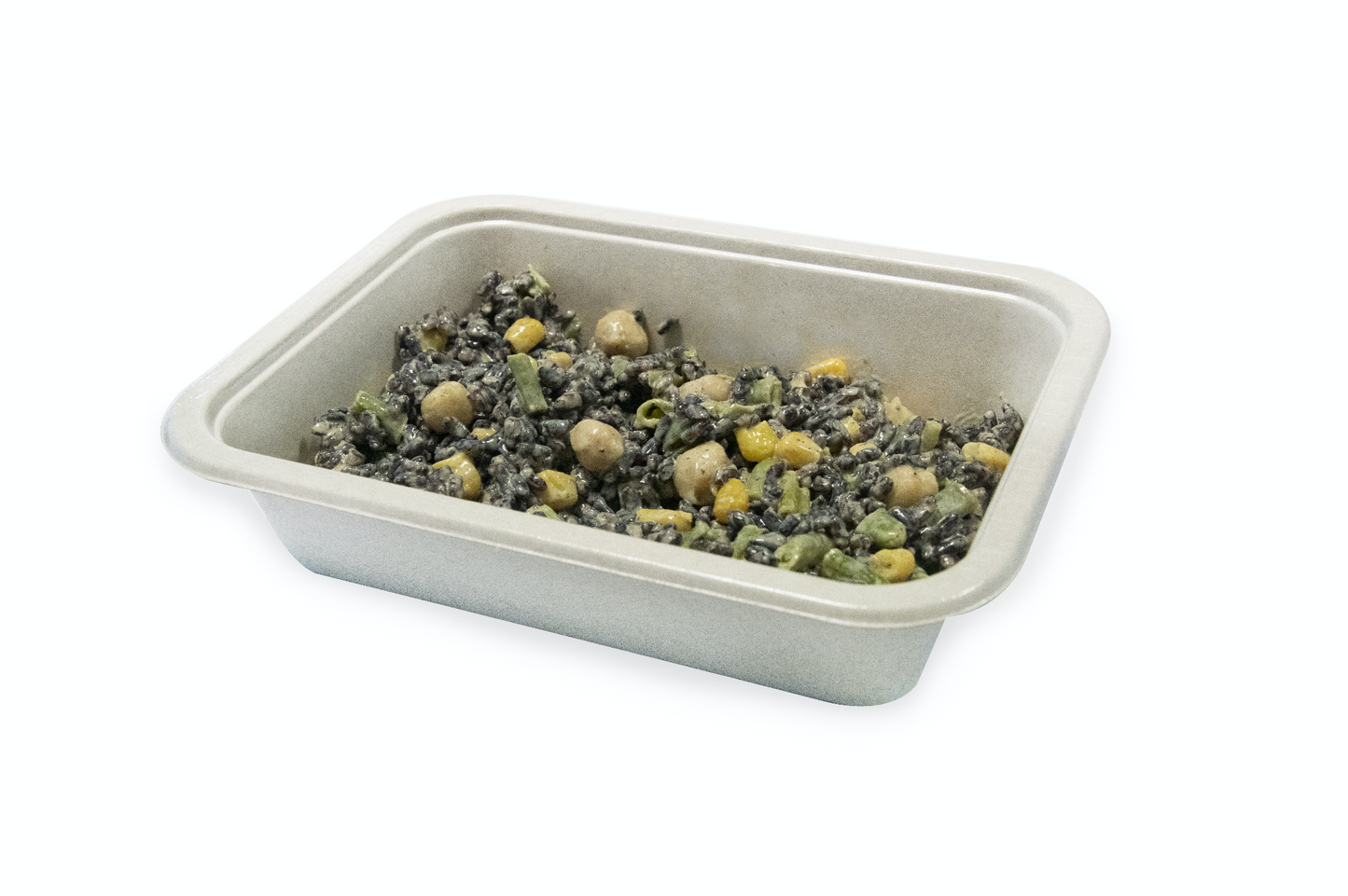 Riso venere con verdure e crema al curry