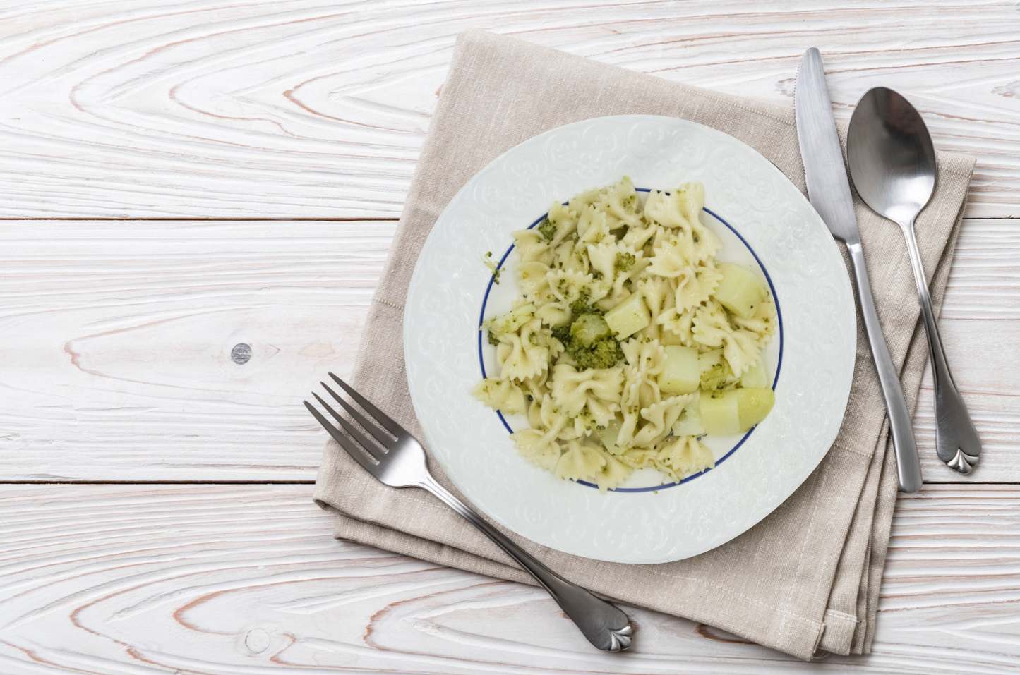 Farfalle fredde broccoletti e patate