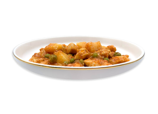 Spezzatino con patate e piselli