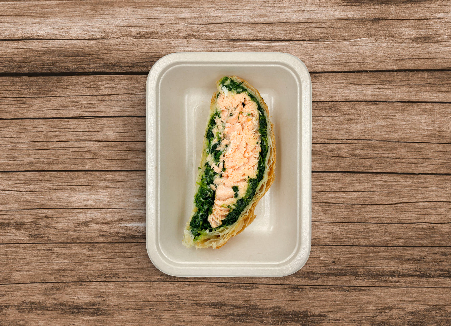 Torta salata spinaci e salmone