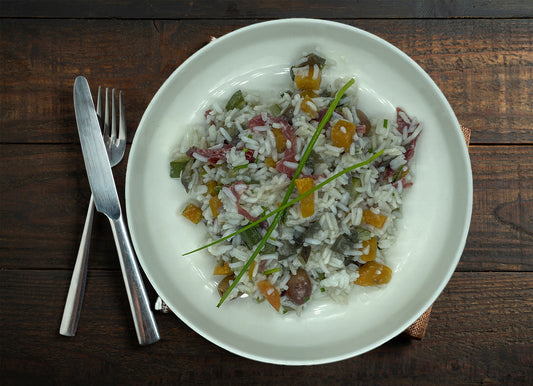 Basmati bresaola e verdure