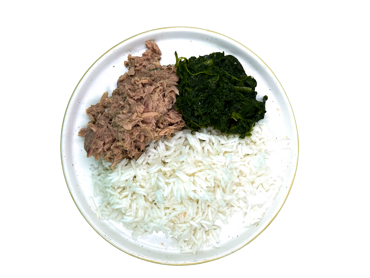 Basmati, tonno e spinaci