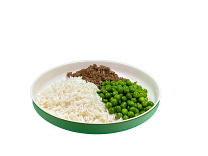 Basmati, piselli e macinata