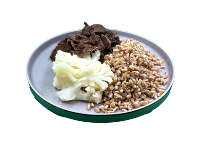 Farro, manzo e cavolfiore