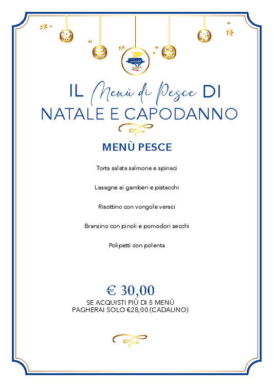 Menù di Natale e Capodanno | Pesce