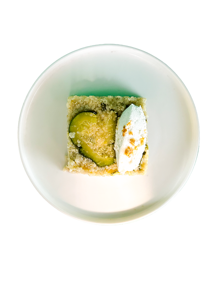 Quinoa con zucchine, ricotta e lime