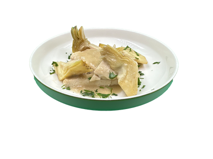 Straccetti di pollo con carciofi