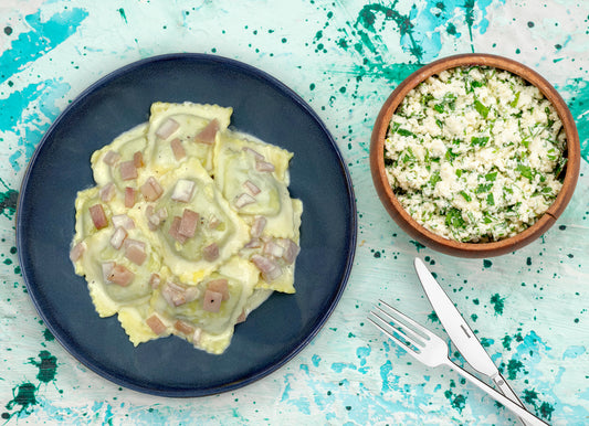 Agnolotti panna e prosciutto