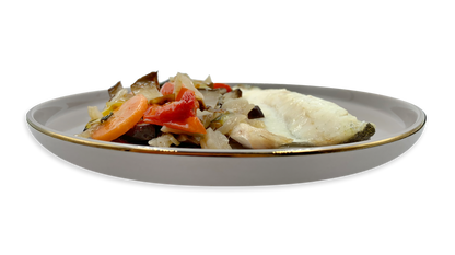 Branzino con verdure arrosto