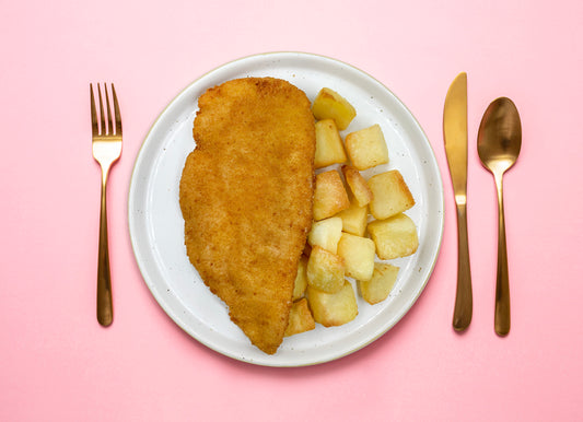 Cotoletta alla Milanese con patate arrosto