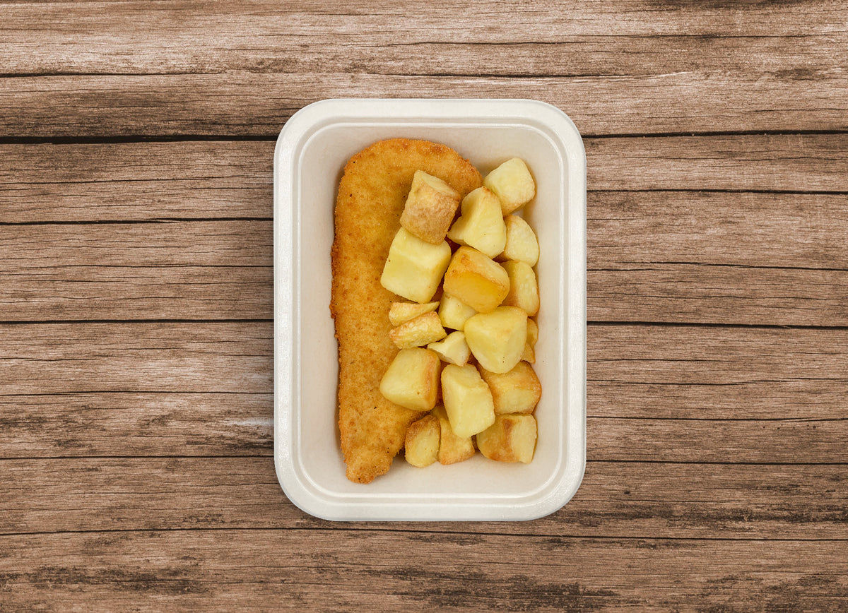 Cotoletta alla Milanese con patate arrosto