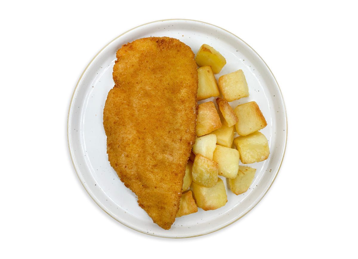 Cotoletta alla Milanese con patate arrosto