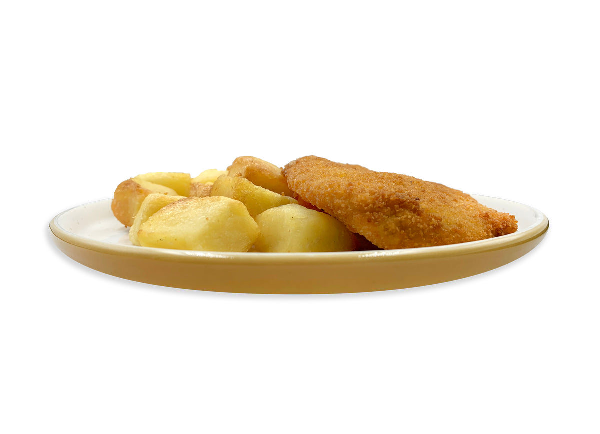Cotoletta alla Milanese con patate arrosto