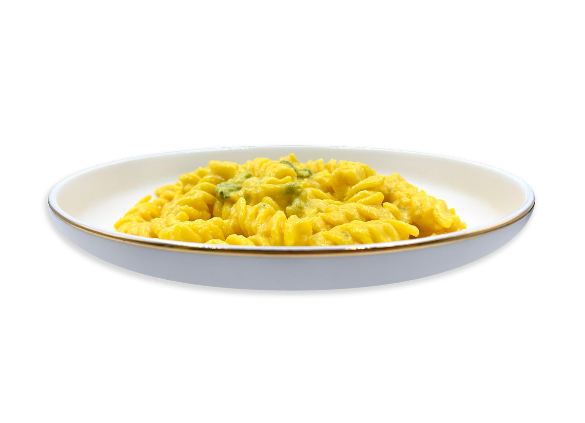 Fusilli crema di formaggio e zafferano