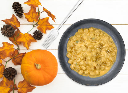 Gnocchi di zucca con Brie e noci
