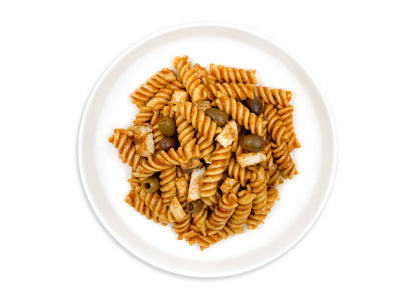 Pasta integrale alla mediterranea (con spada)