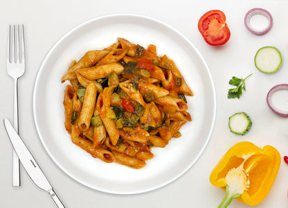 Pasta integrale al ragù di verdure