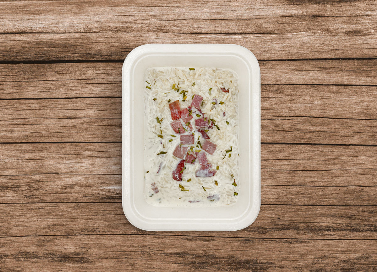 Riso formaggio e sfilacci di bresaola