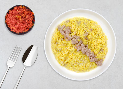 Riso salsiccia e zafferano