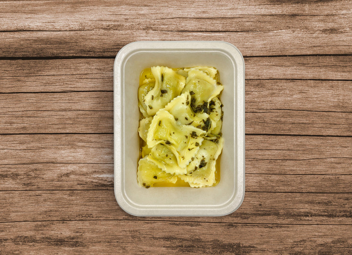Ravioli Scarpinocc con burro