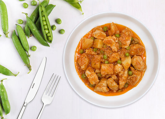 Spezzatino con patate e piselli