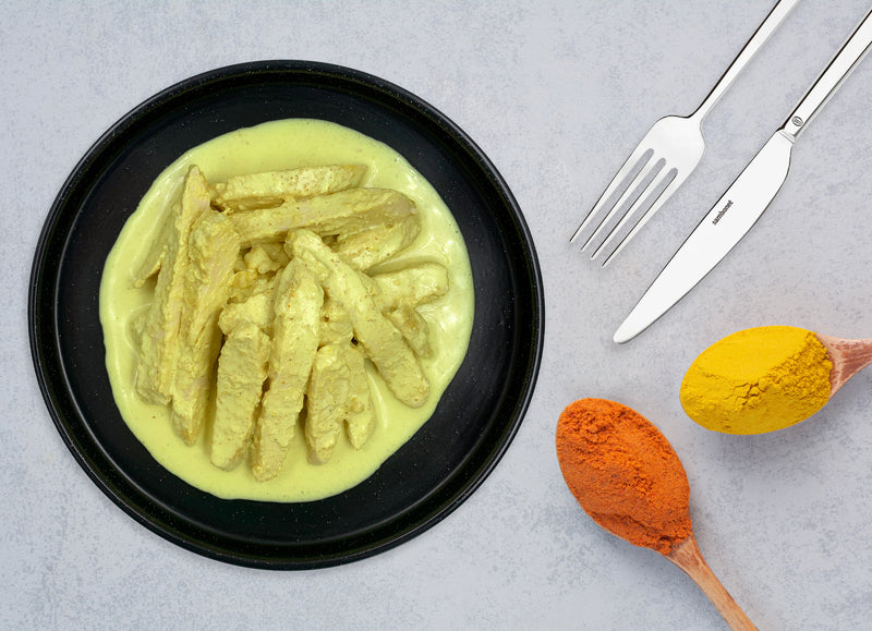 Straccetti di pollo al curry