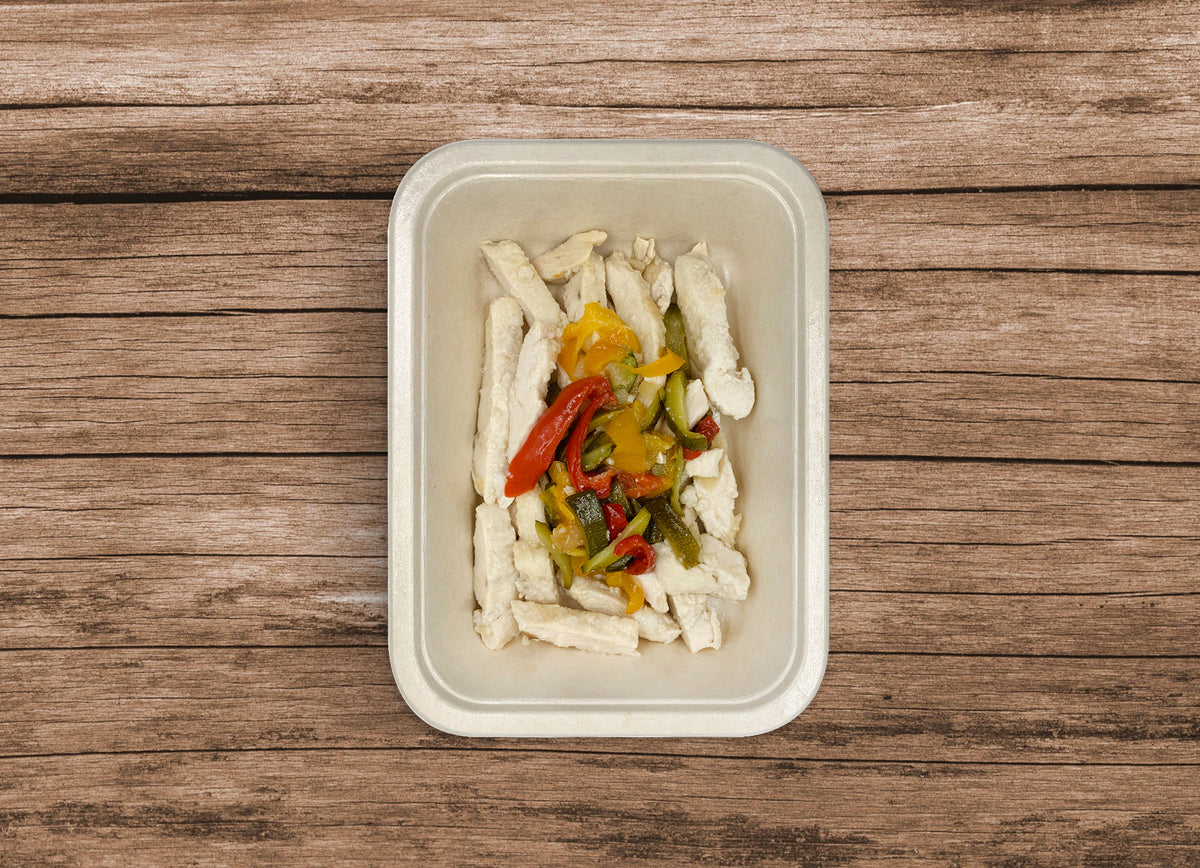 Straccetti di pollo con verdurine