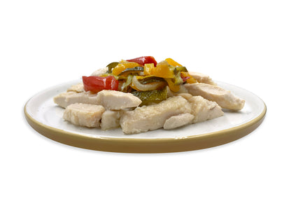 Straccetti di pollo con verdurine