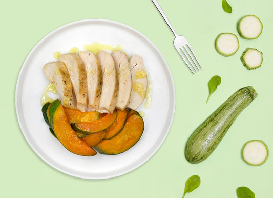 Tagliata di pollo con zucchine allo zafferano