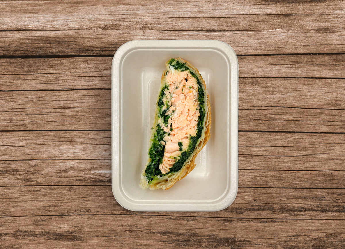 Torta salata spinaci e salmone