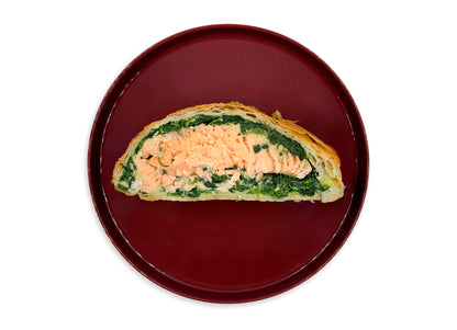 Torta salata spinaci e salmone