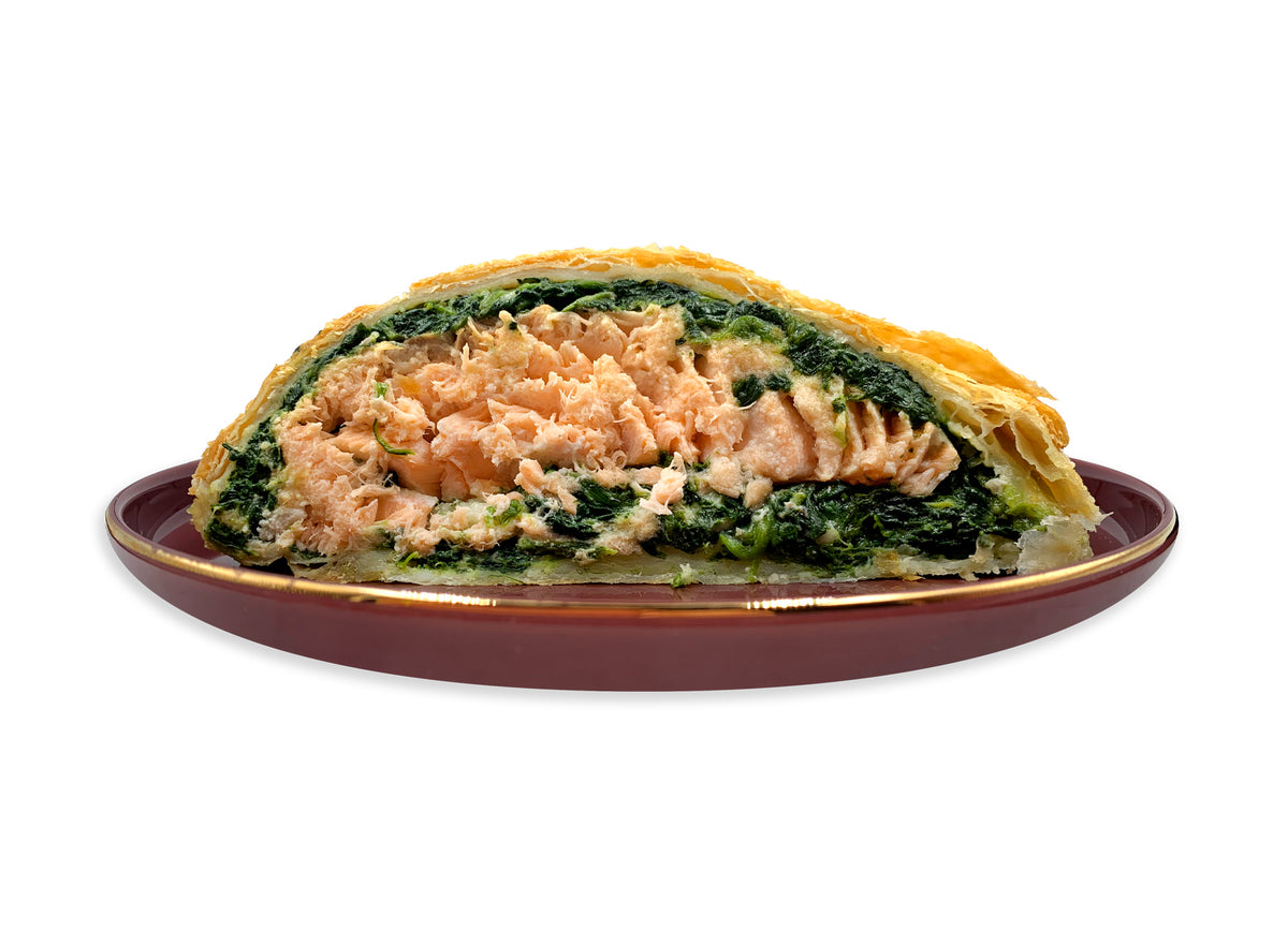 Torta salata spinaci e salmone