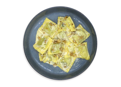 Tortelli di magro in salsa di noci